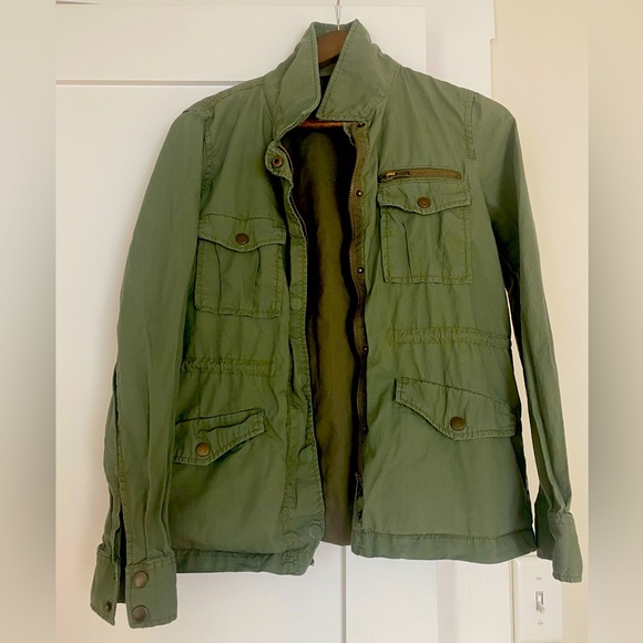 J. CREW Ripstop Utility / Army Jacket - Green - Picture 2 of 5